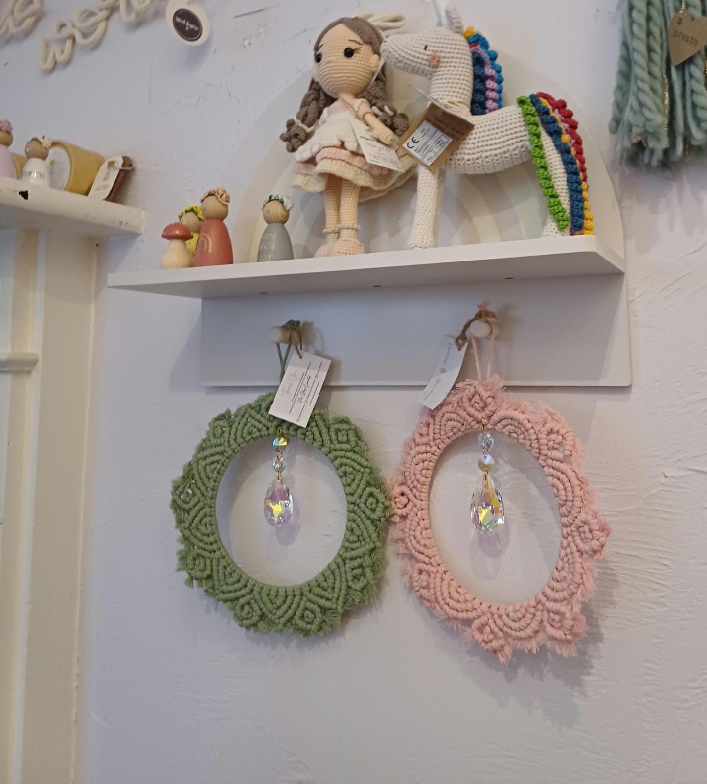Mandala Flower Suncatcher - Canary Macrame