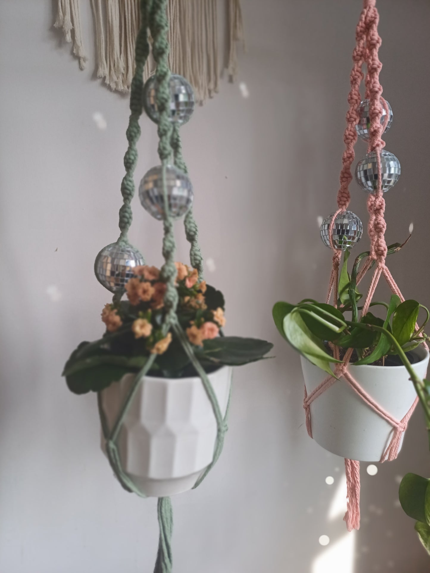 Disco Macrame Plant Hanger