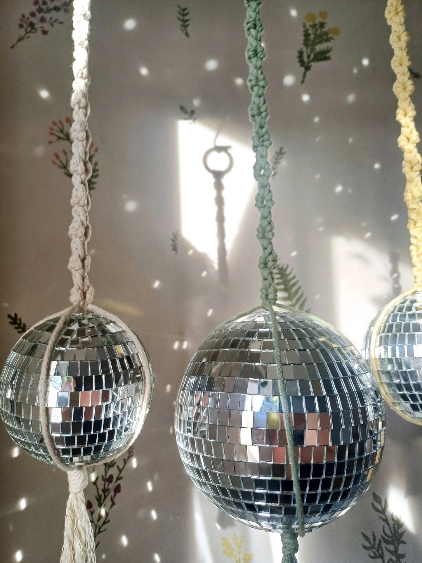 The Daisy Disco Ball - Canary Macrame