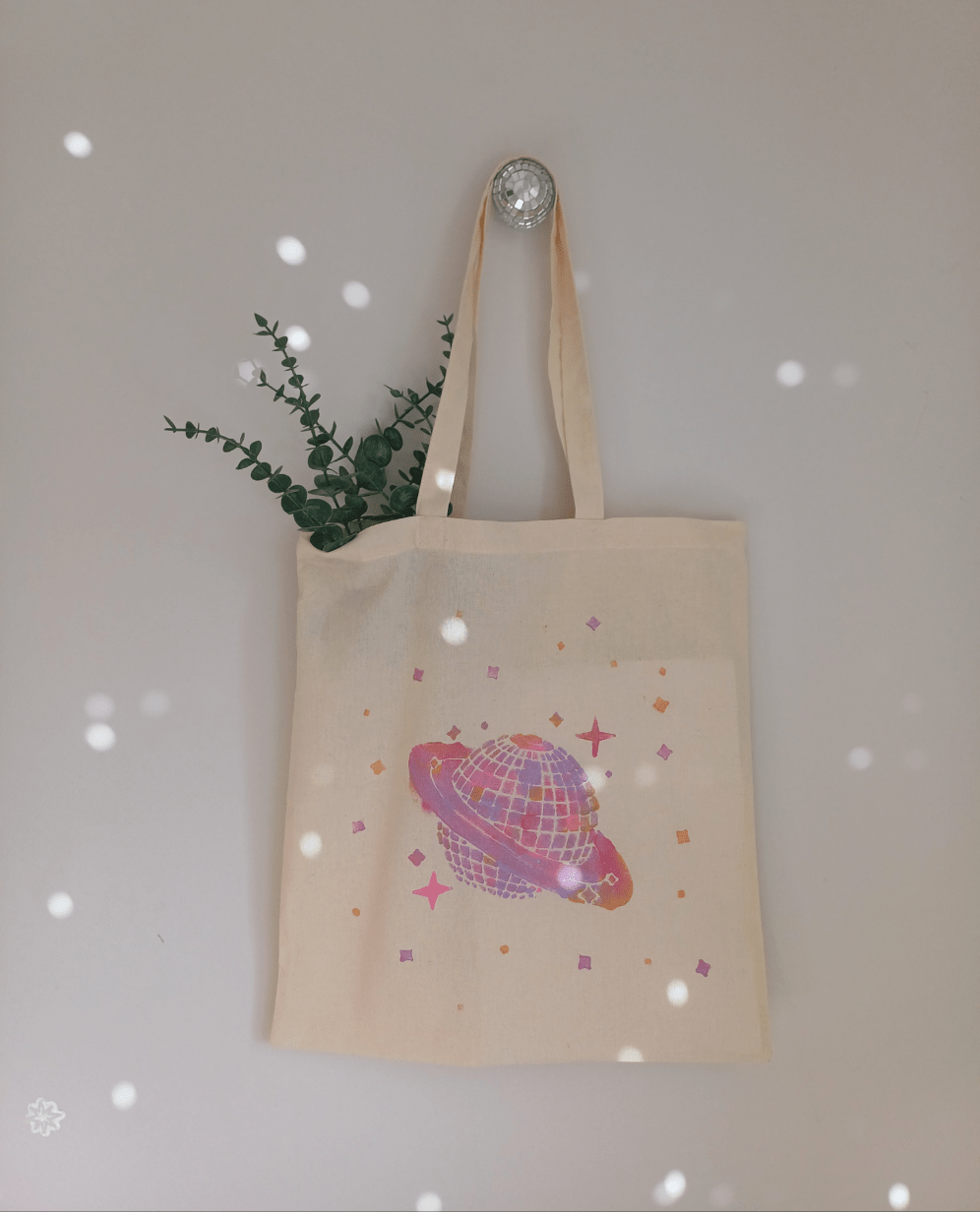 The Disco Tote Bag - Canary Macrame