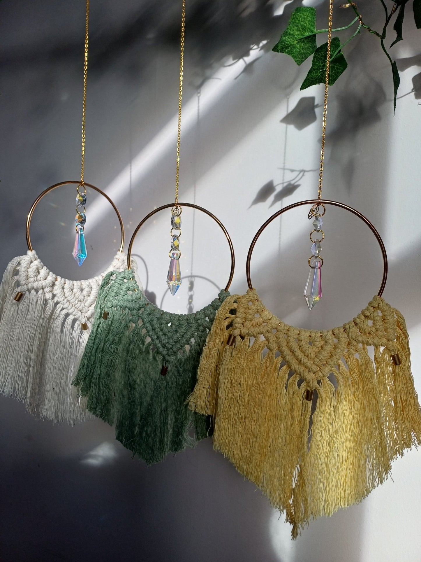 The Mini Suncatcher - Canary Macrame