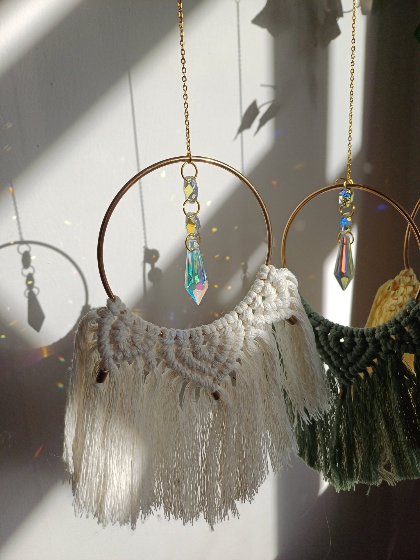 The Mini Suncatcher - Canary Macrame