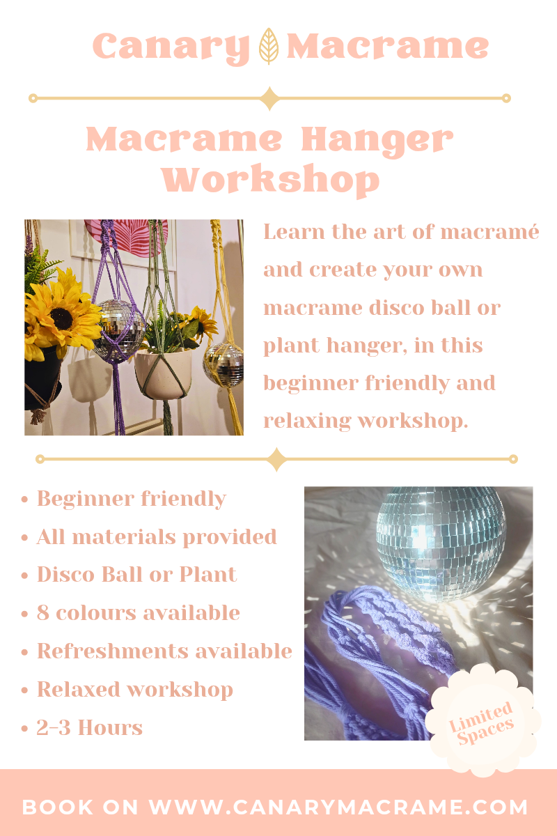 Macrame Workshop @ The Clockhouse Community Centre, Godalming