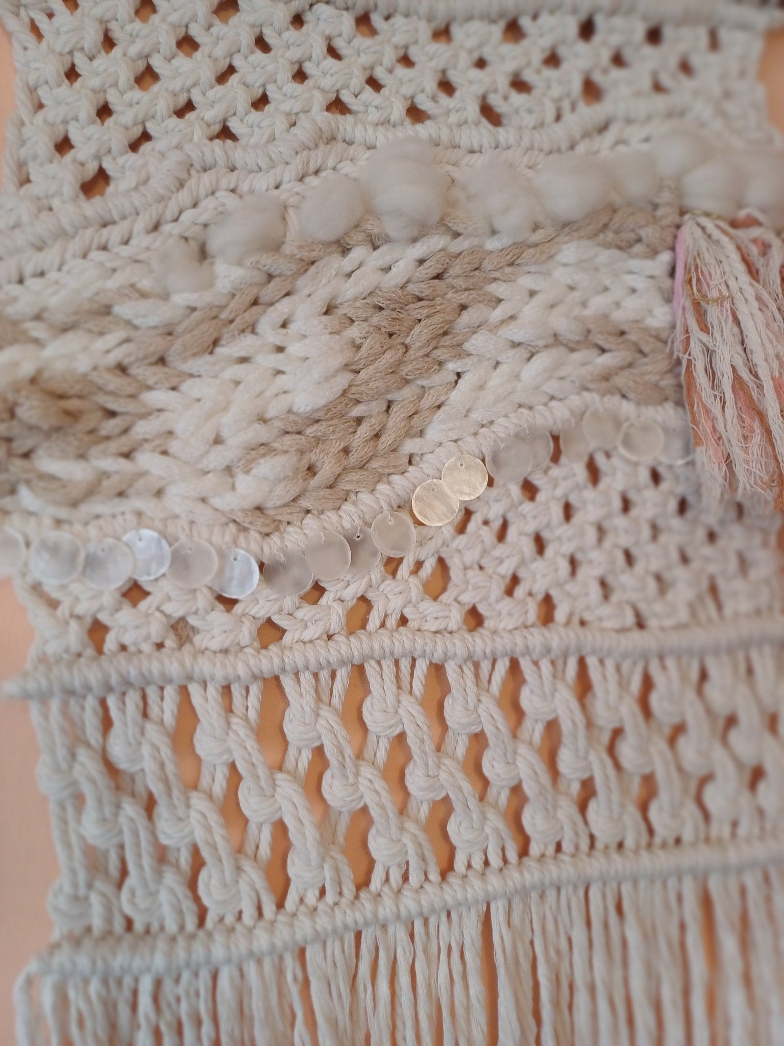 Beachy Boheme Macrame Wall Tapestry - Canary Macrame