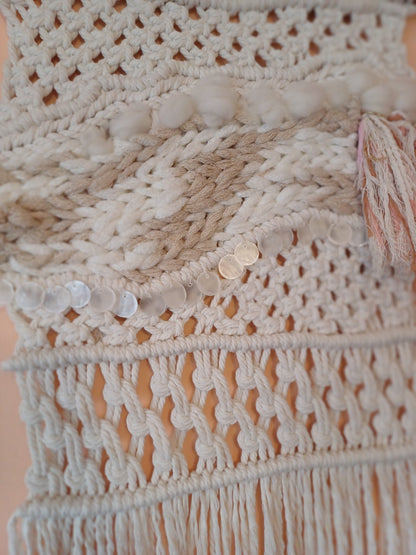 Beachy Boheme Macrame Wall Tapestry - Canary Macrame