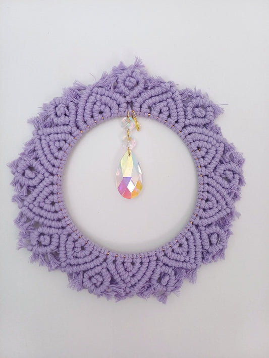 Mandala Flower Suncatcher - Canary Macrame