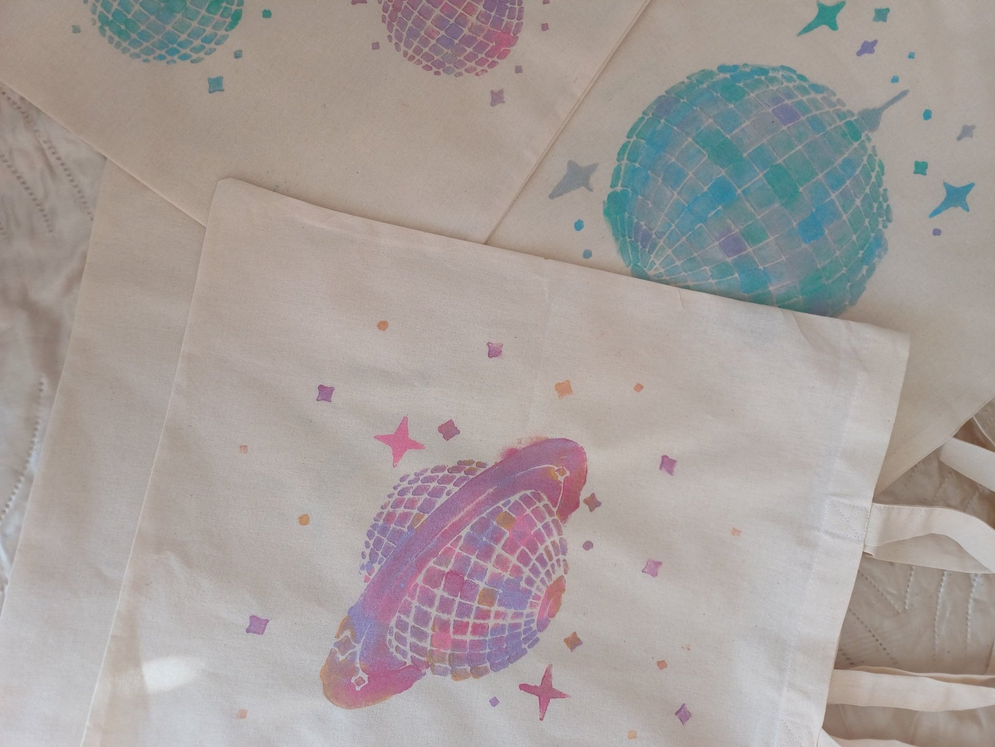 The Disco Tote Bag - Canary Macrame