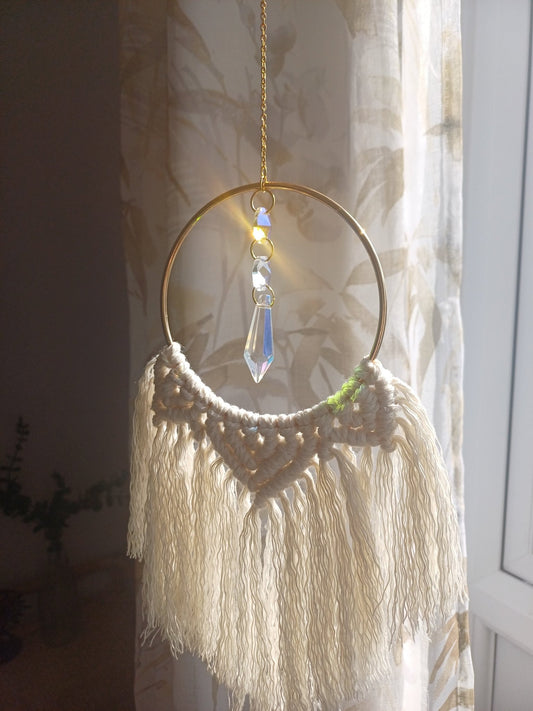 The Mini Suncatcher - Canary Macrame