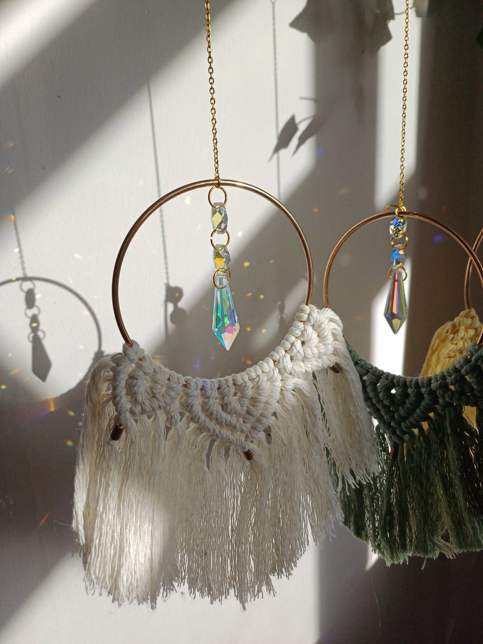 The Mini Suncatcher - Canary Macrame